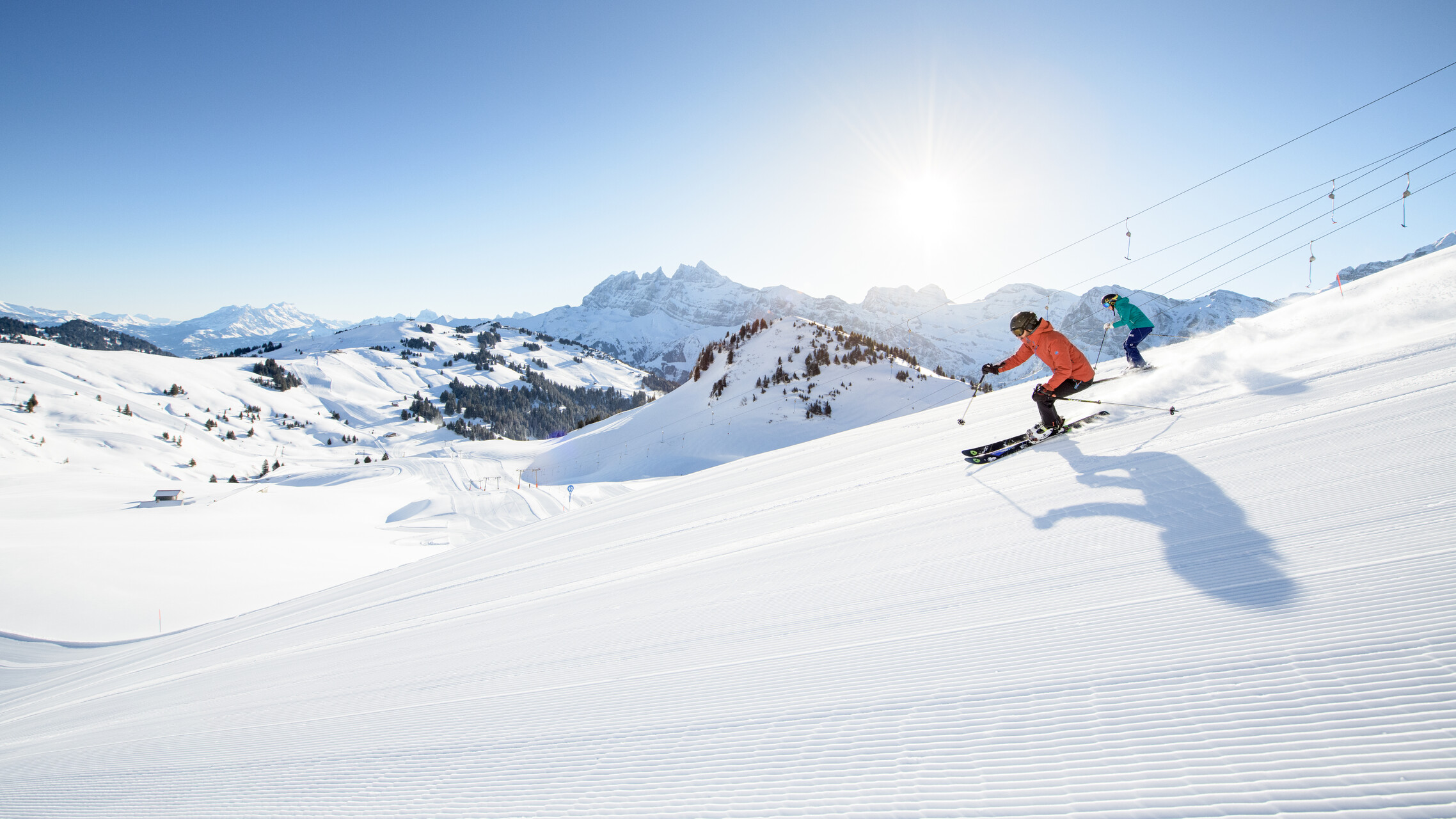 Sollten Sie im internationalen Gebiet der Portes du Soleil die Richtung verlieren, folgen Sie den Dents du Midi! 