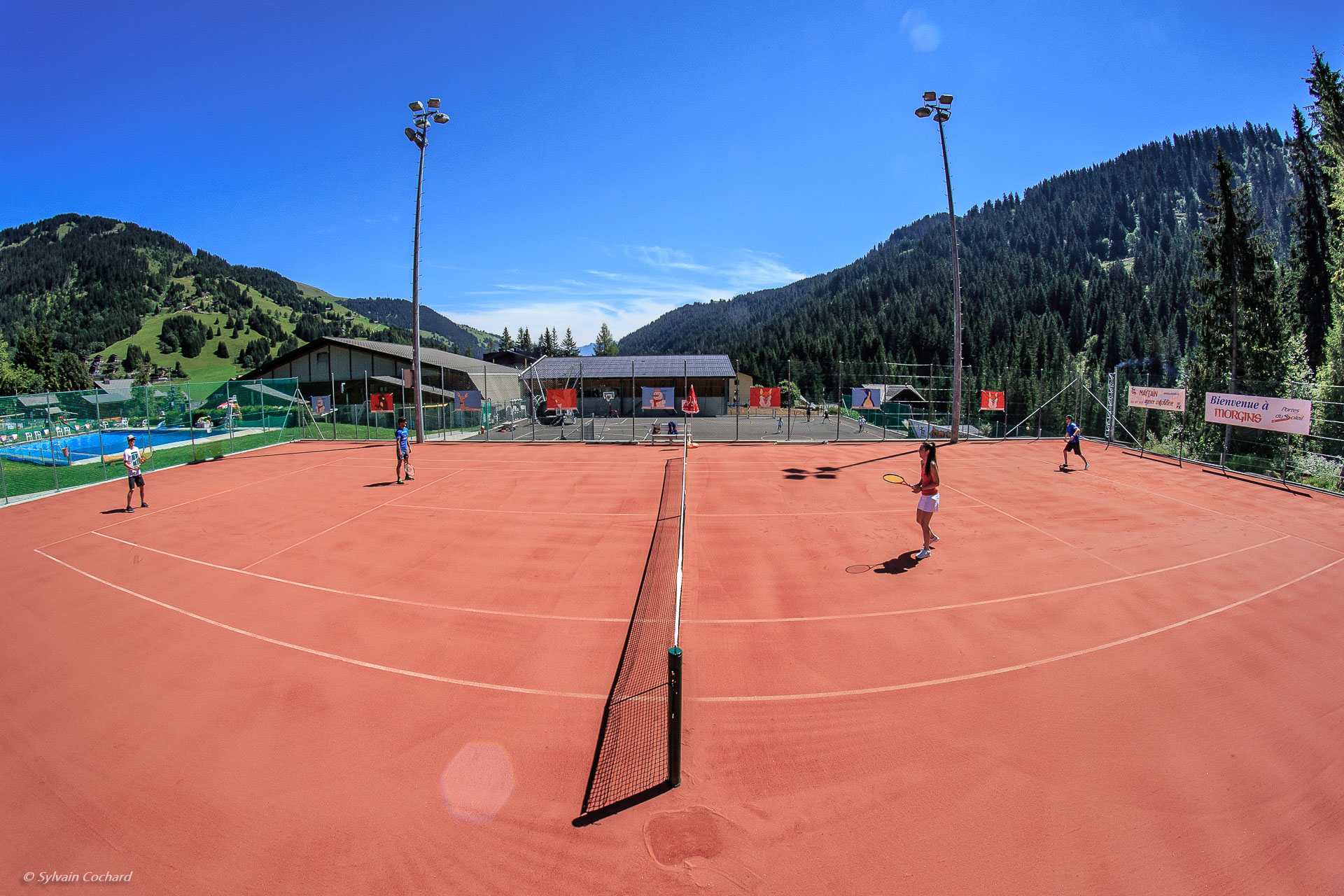 Allergi at tilføje chef Outdoor tennis courts of the Morgins Sports Centre - Equipment Morgins,  Region Dents du Midi